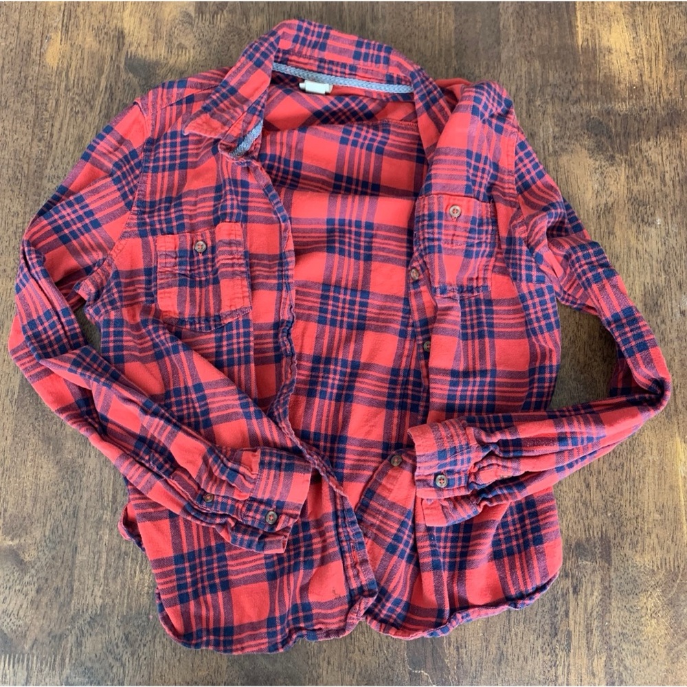 Red and blue flannel